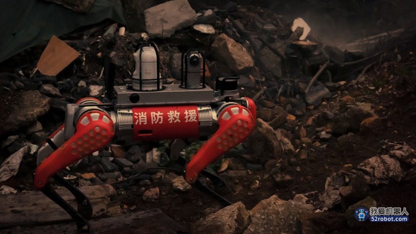 宇树四足机器人B1，守护消防人员的生命安全
